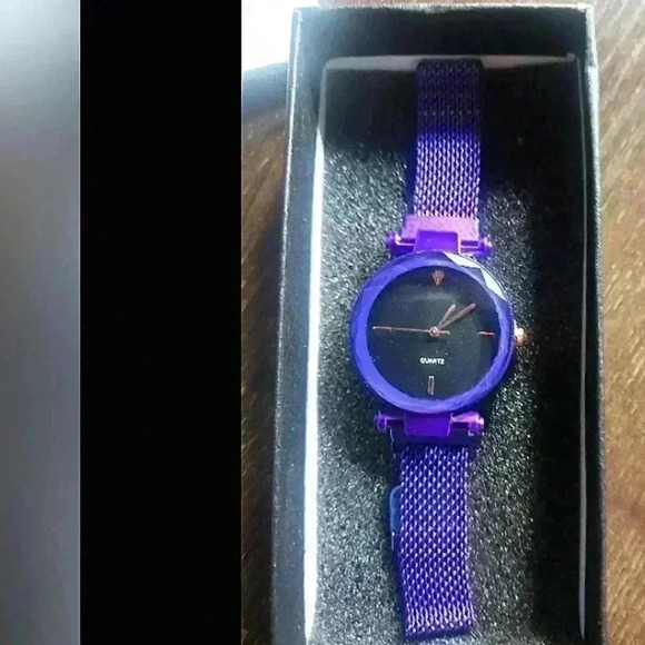 Accessories - Modern purple quartz ladies watch